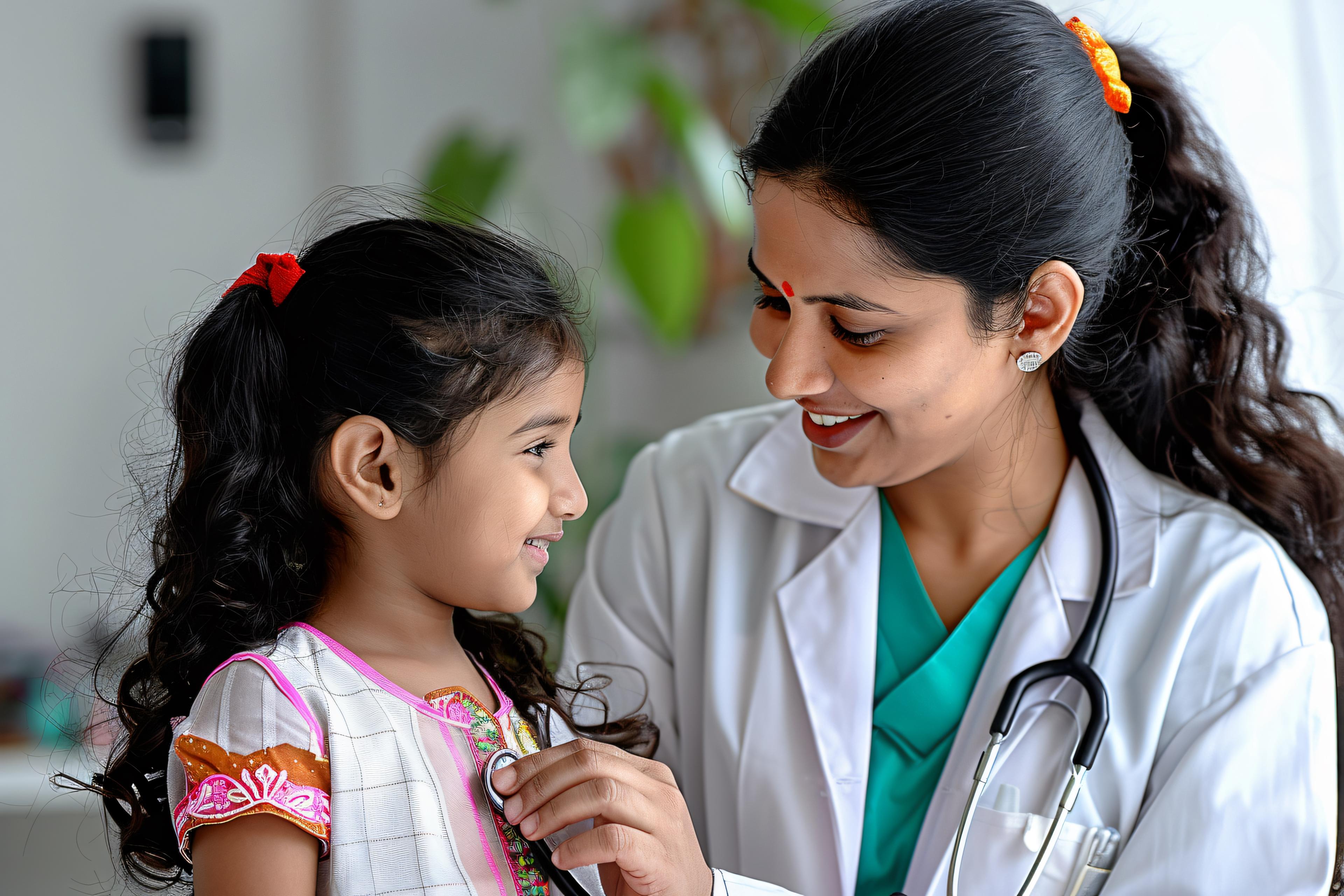 Doctor examining patient
